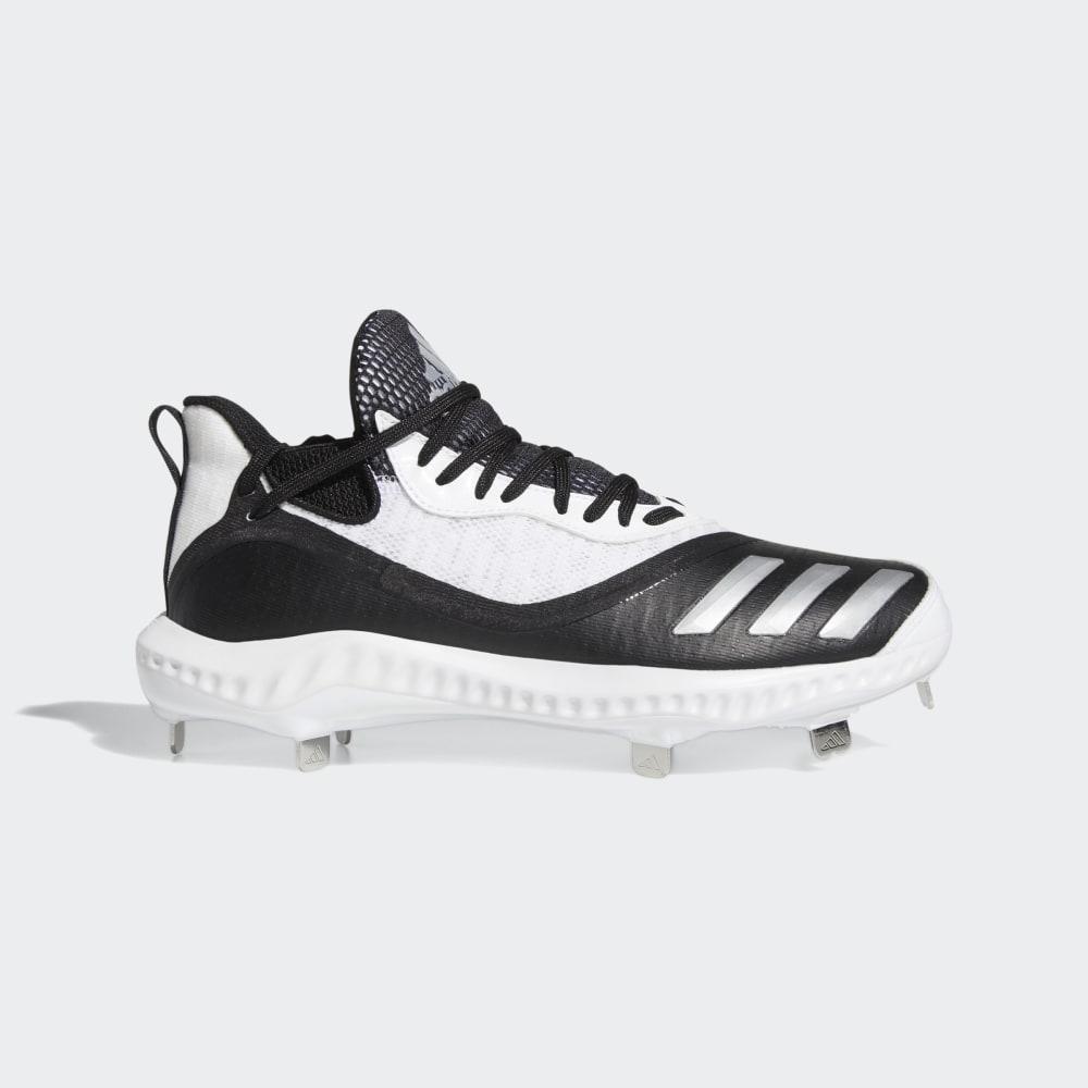 Adidas Men's Icon V Bounce Iced Out Baseball Cleats Black/Silver Metal/White Ireland EE4131